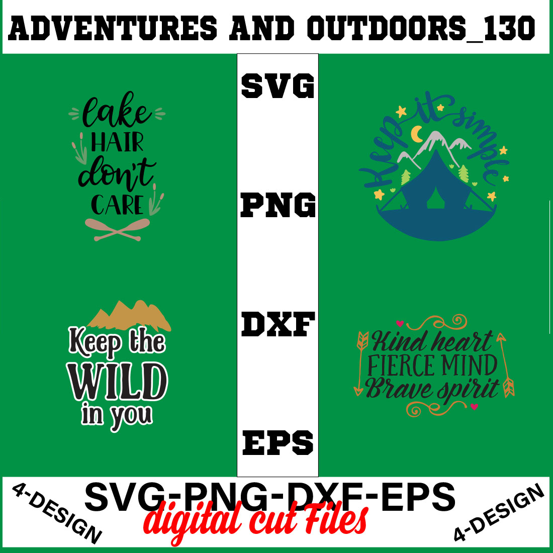 Adventures And Outdoors T-shirt Design Bundle Volume-18 cover image.