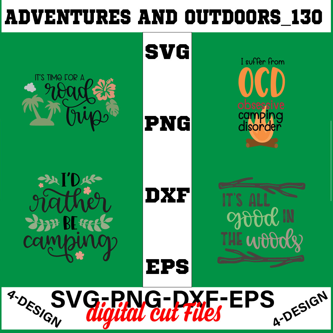 Adventures And Outdoors T-shirt Design Bundle Volume-17 cover image.