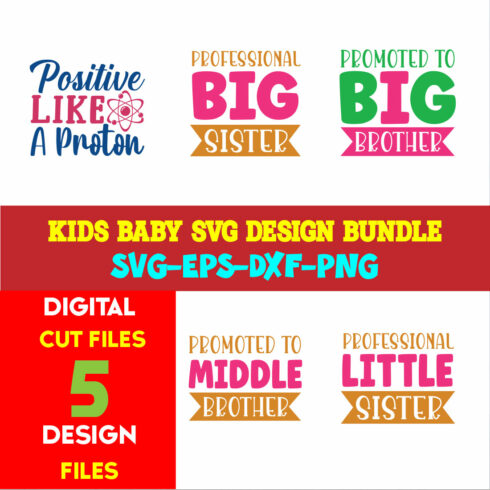 Kids Baby T-shirt Design Bundle Volume-04 cover image.