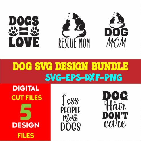 Dog T-shirt Design Bundle Volume-03 cover image.