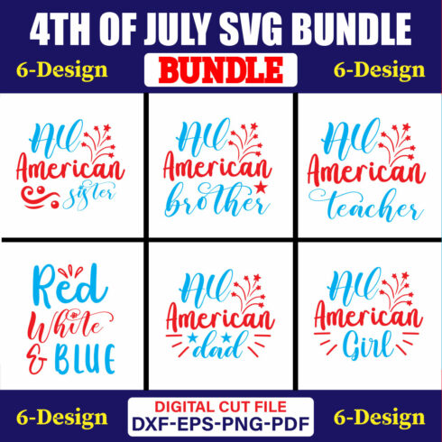 4th Of July SVG T-shirt Design Bundle Vol-19 cover image.