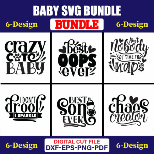 Baby SVG T-shirt Design Bundle Vol-24 cover image.