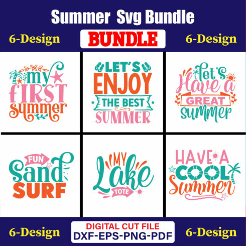 Summer T-shirt Design Bundle Vol-11 cover image.