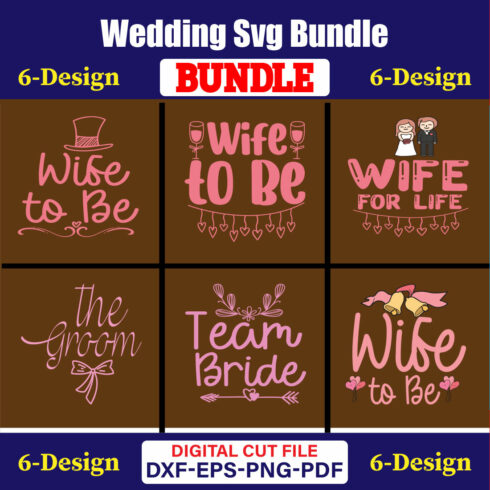 Wedding T-shirt Design Bundle Vol-42 cover image.
