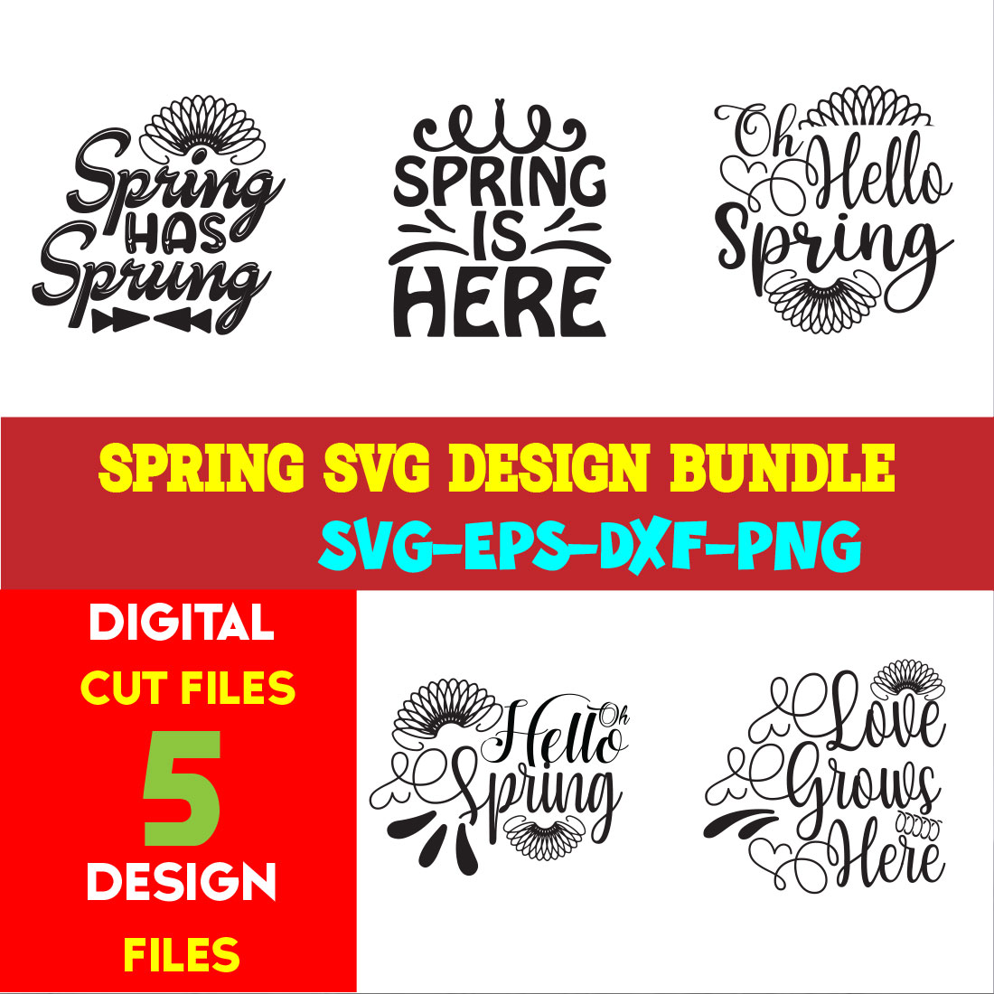 Spring T-shirt Design Bundle Volume-07 cover image.