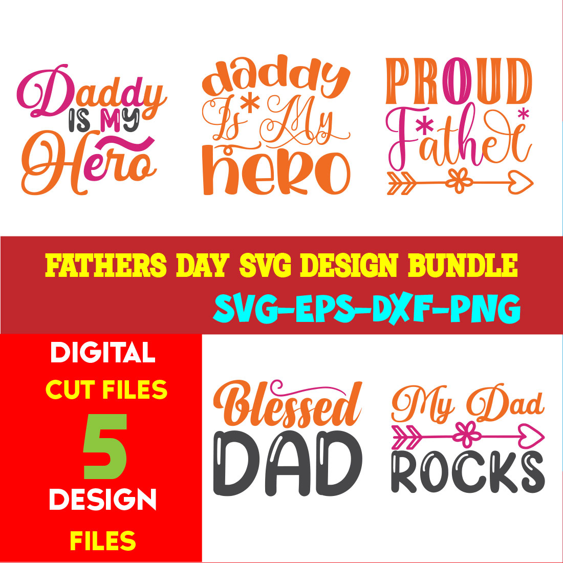 Fathers Day T-shirt Design Bundle Volume-06 cover image.