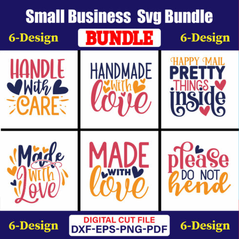 Small Business T-shirt Design Bundle Vol-01 cover image.