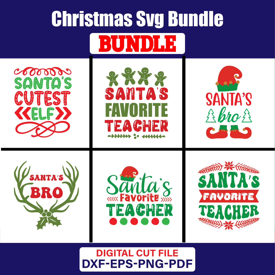 Christmas T-shirt Design Bundle Vol-70 cover image.