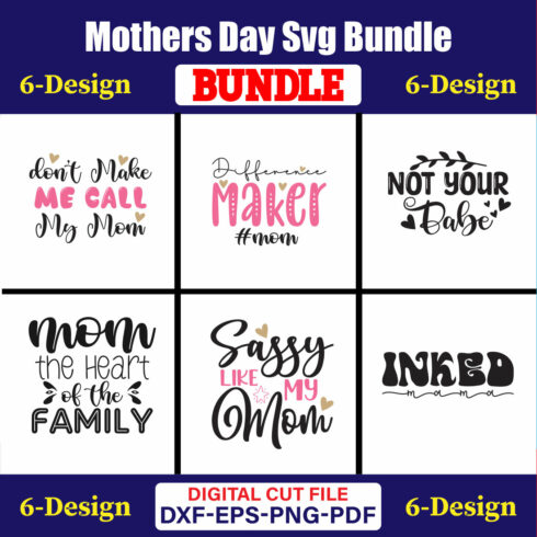 Mothers Day SVG Bundle, Mom life svg, Mama svg, Funny Mom Svg, Blessed mama svg, Mom of boys girls svg-Vol-146 cover image.