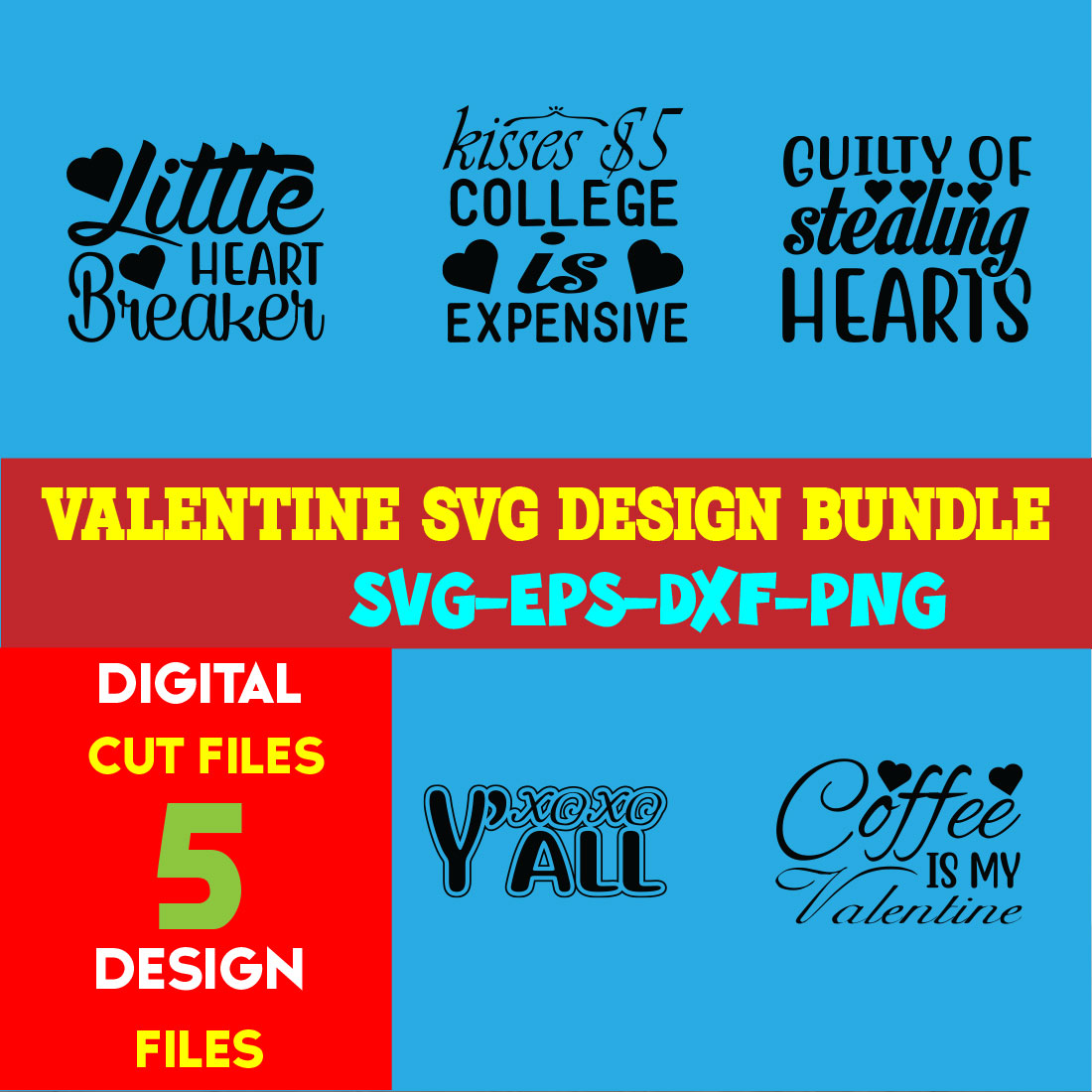 Valentine T-shirt Design Bundle Volume-04 cover image.