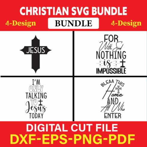 Christian T-shirt Design Bundle Vol-27 cover image.