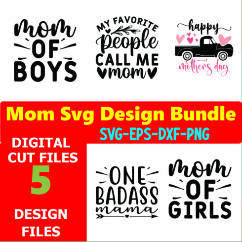 Mom SVG T-shirt Design Bundle Volume-06 cover image.