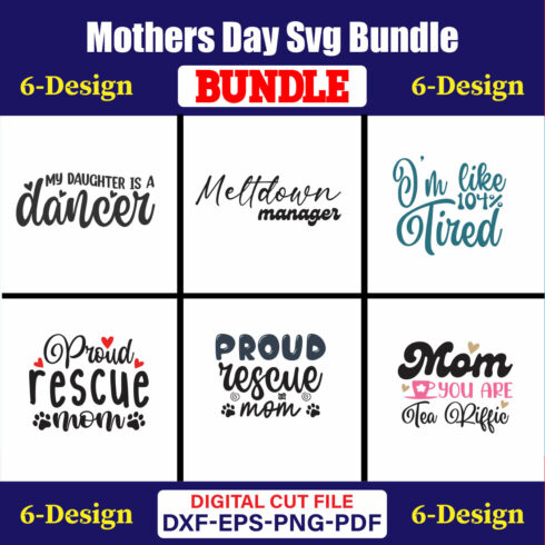 Mothers Day SVG Bundle, Mom life svg, Mama svg, Funny Mom Svg, Blessed mama svg, Mom of boys girls svg-Vol-141 cover image.