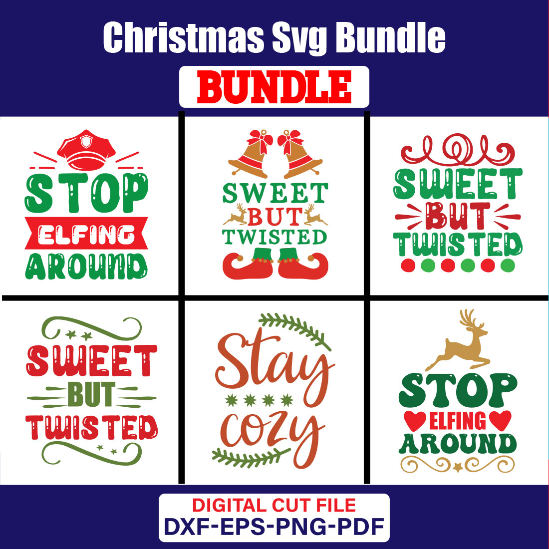 Christmas T-shirt Design Bundle Vol-77 cover image.