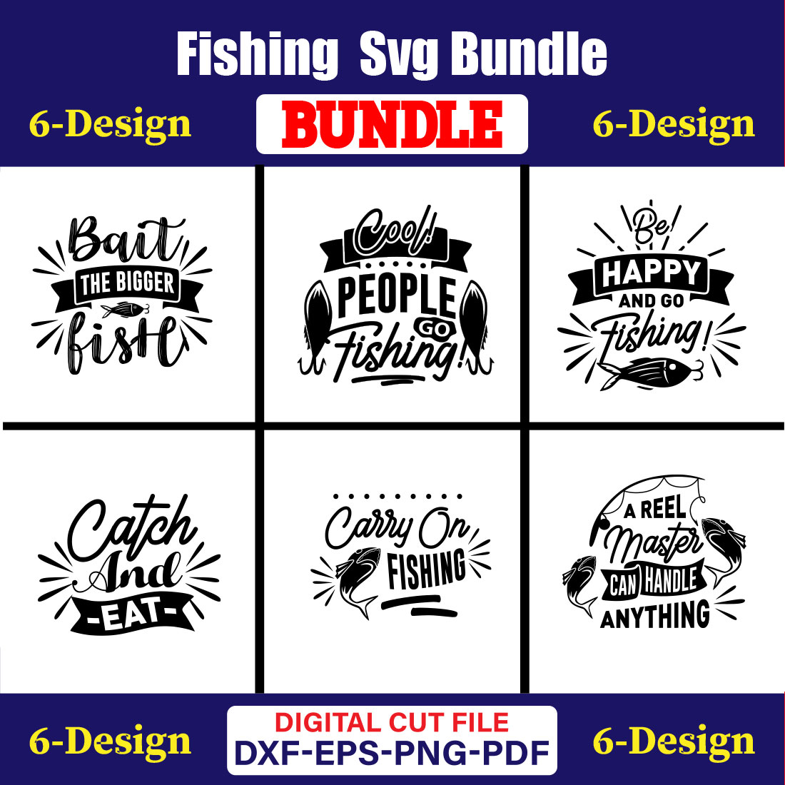 Fishing T-shirt Design Bundle Vol-14 cover image.