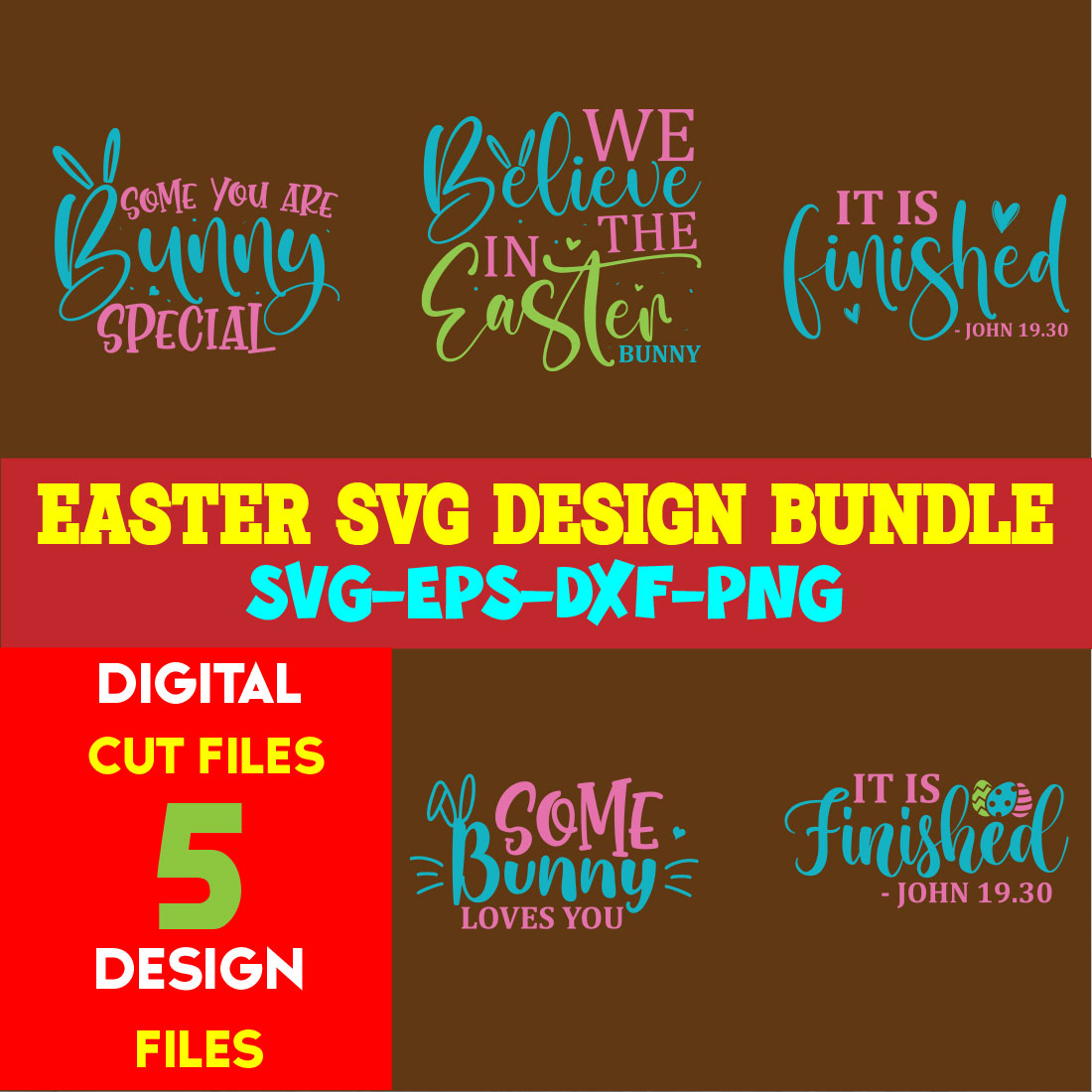 Easter T-shirt Design Bundle Volume-06 cover image.