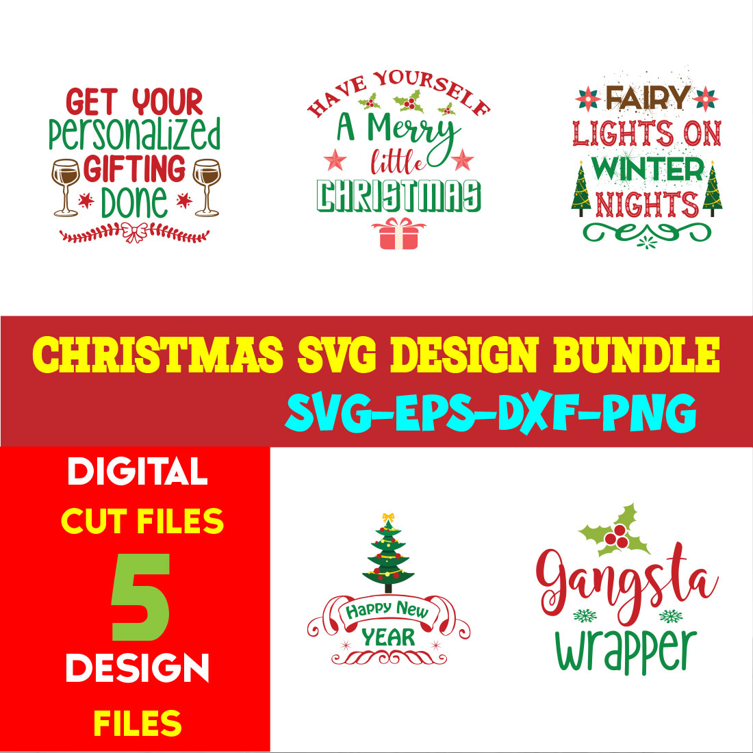 Christmas T-shirt Design Bundle Volume-49 cover image.