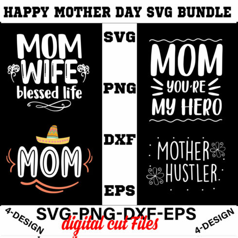 Happy mother day svg Bundle Vol-7 cover image.