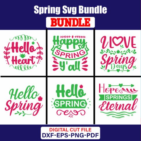 Spring T-shirt Design Bundle Vol-10 cover image.