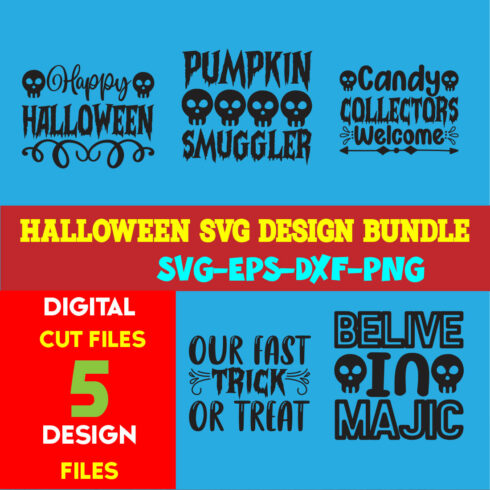 Halloween T-shirt Design Bundle Volume-08 cover image.