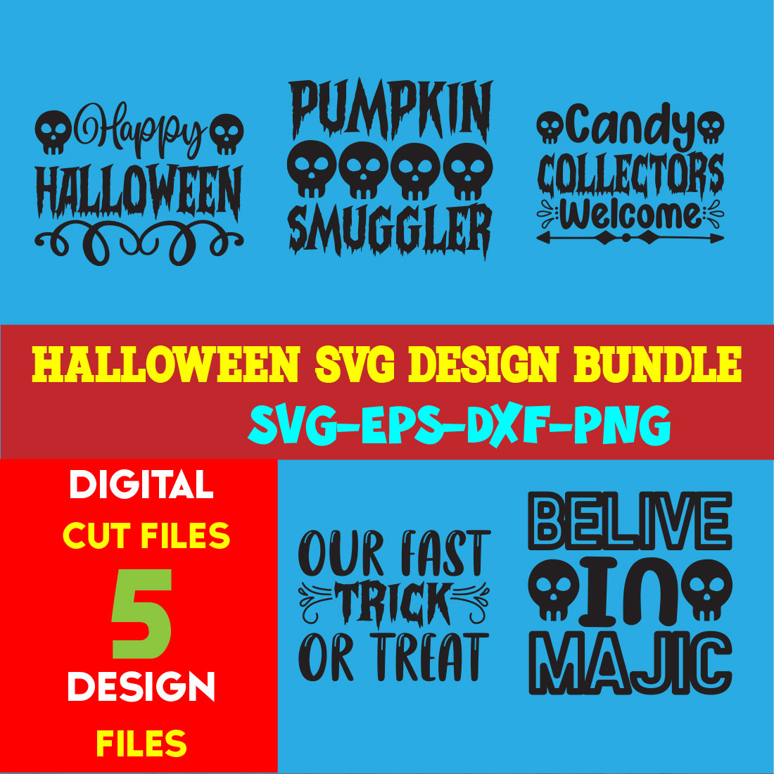 Halloween T-shirt Design Bundle Volume-08 cover image.