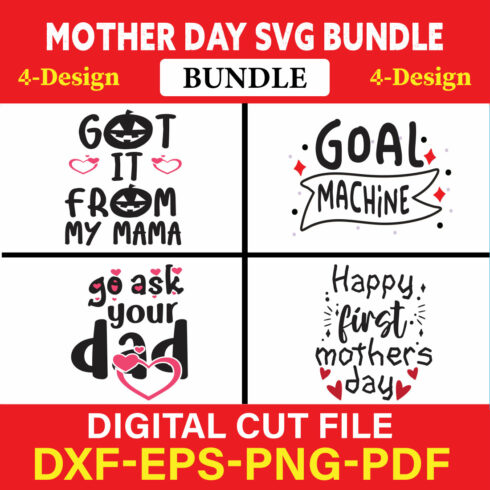 Mothers Day T-shirt Design Bundle Vol-37 cover image.