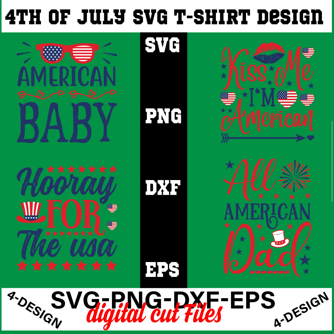 4th of July SVG Bundle, July 4th SVG, Fourth of July svg, America svg Volume-04 cover image.