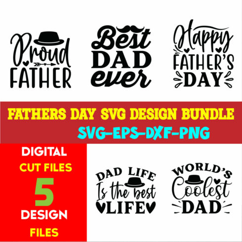 Fathers Day T-shirt Design Bundle Volume-03 cover image.