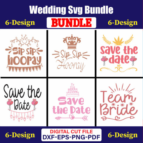 Wedding T-shirt Design Bundle Vol-41 cover image.