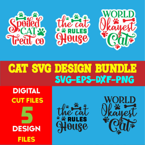 Cat T-shirt Design Bundle Volume-07 cover image.