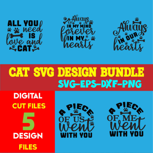 Cat T-shirt Design Bundle Volume-08 cover image.