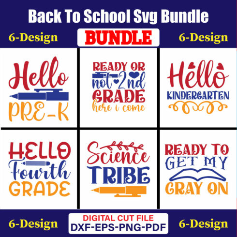 Back To School T-shirt Design Bundle Vol-39 cover image.