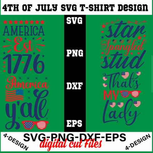 4th of July SVG Bundle, July 4th SVG, Fourth of July svg, America svg Volume-03 cover image.