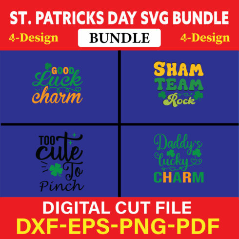 St Patrick's Day T-shirt Design Bundle Vol-22 cover image.