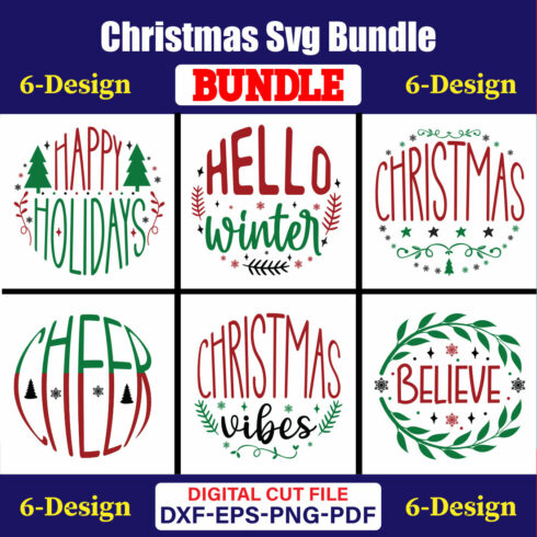 Christmas T-shirt Design Bundle Vol-59 cover image.