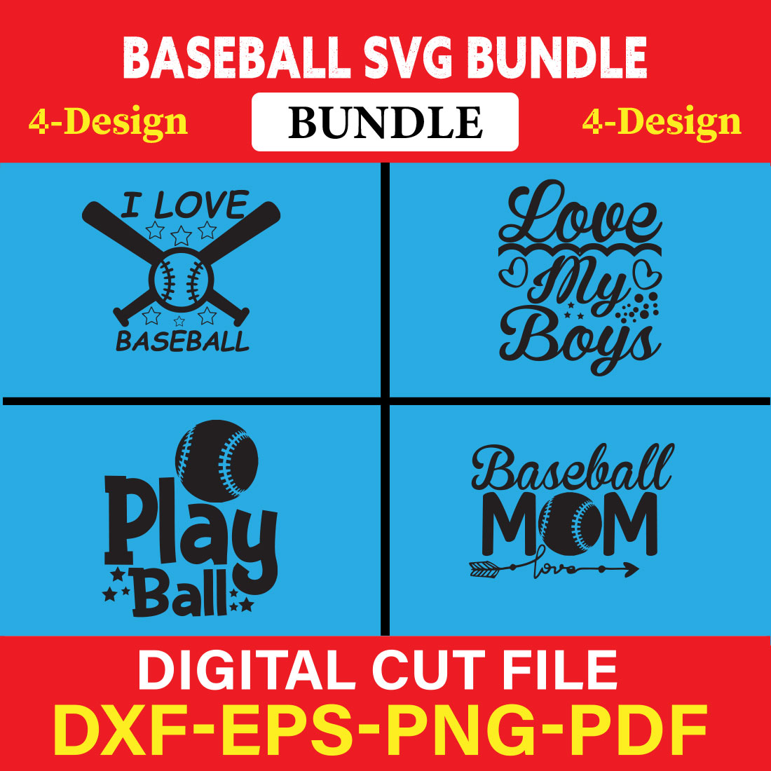 Baseball T-shirt Design Bundle Vol-2 cover image.