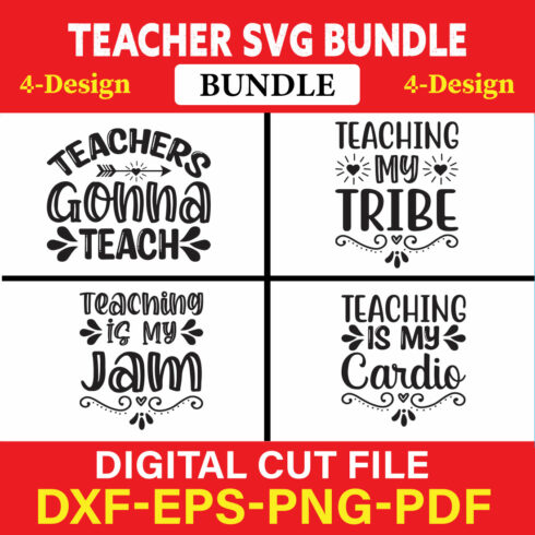 Teacher T-shirt Design Bundle Vol-26 cover image.
