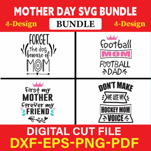 Mothers Day T-shirt Design Bundle Vol-36 cover image.