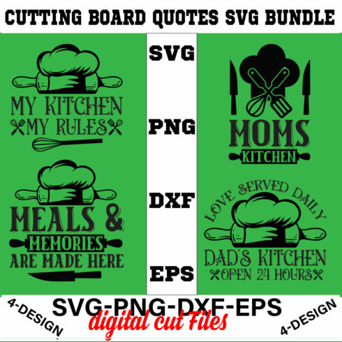 Cutting Board Quotes SVG Vol-03 cover image.