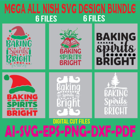 Mega All Nish SVG Design Bundle cover image.