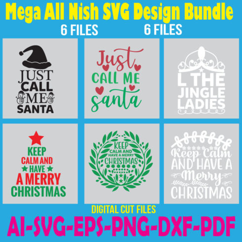 Mega All Nish SVG Design Bundle cover image.