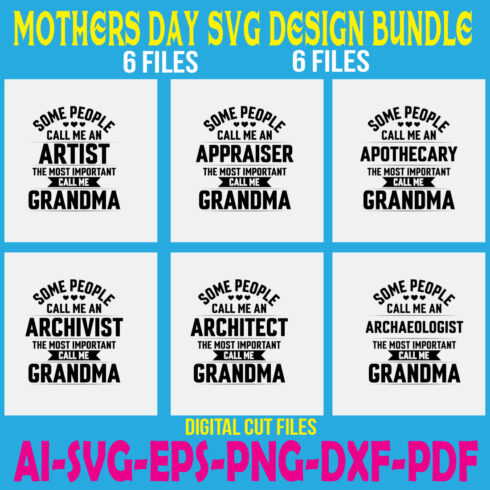 Mothers Day SVG Design Bundle cover image.