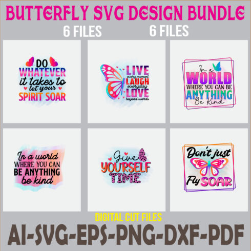 Butterfly SVG Design Bundle cover image.