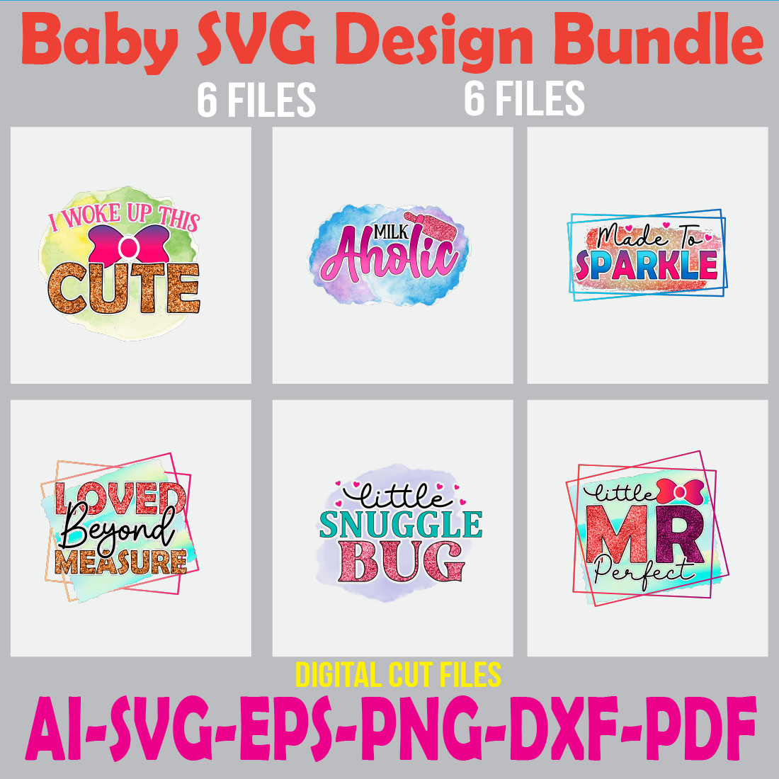 Baby SVG Design Bundle cover image.