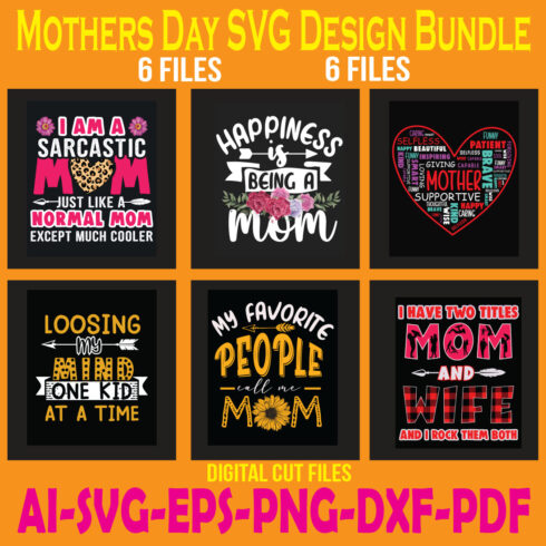 Mothers Day SVG Design Bundle cover image.