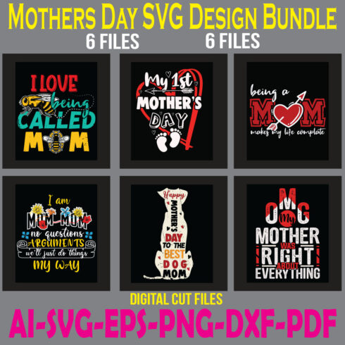 Mothers Day SVG Design Bundle cover image.