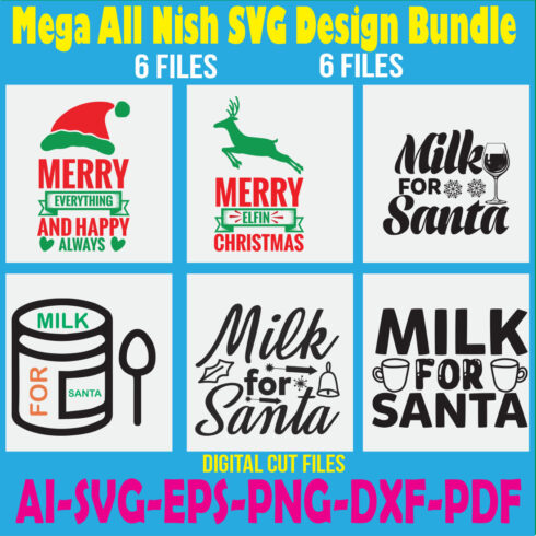 Mega All Nish SVG Design Bundle cover image.