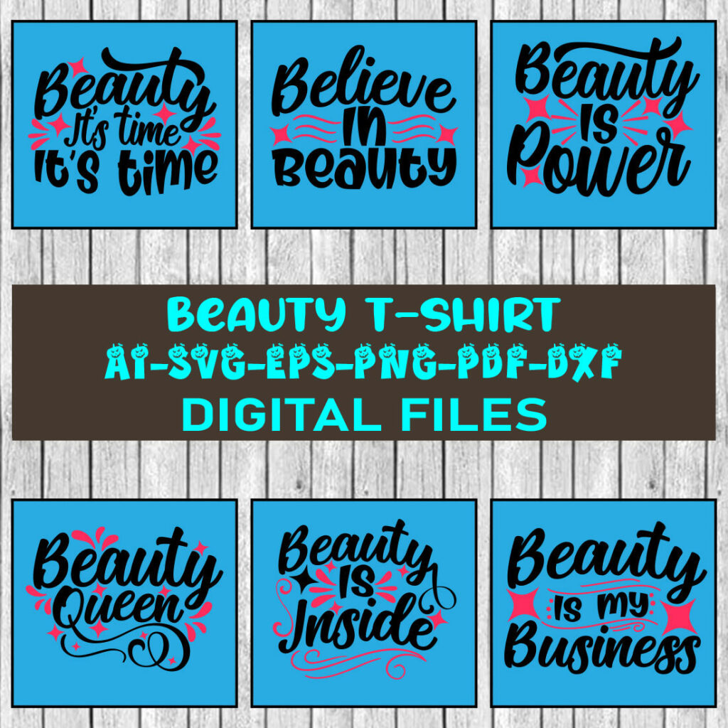 Beauty T-shirt Design Bundle Vol-01 - MasterBundles