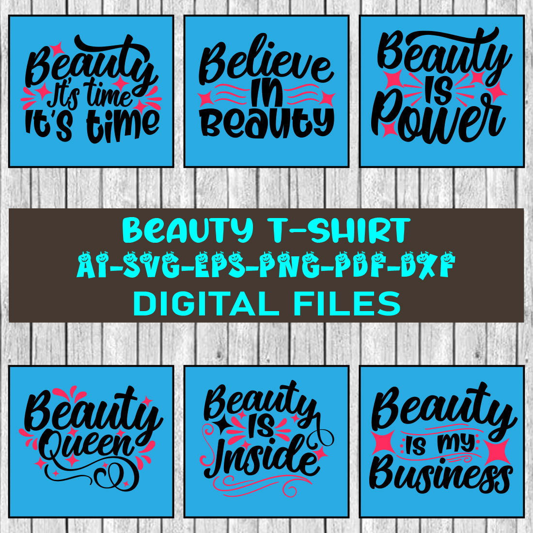 Beauty T-shirt Design Bundle Vol-01 cover image.