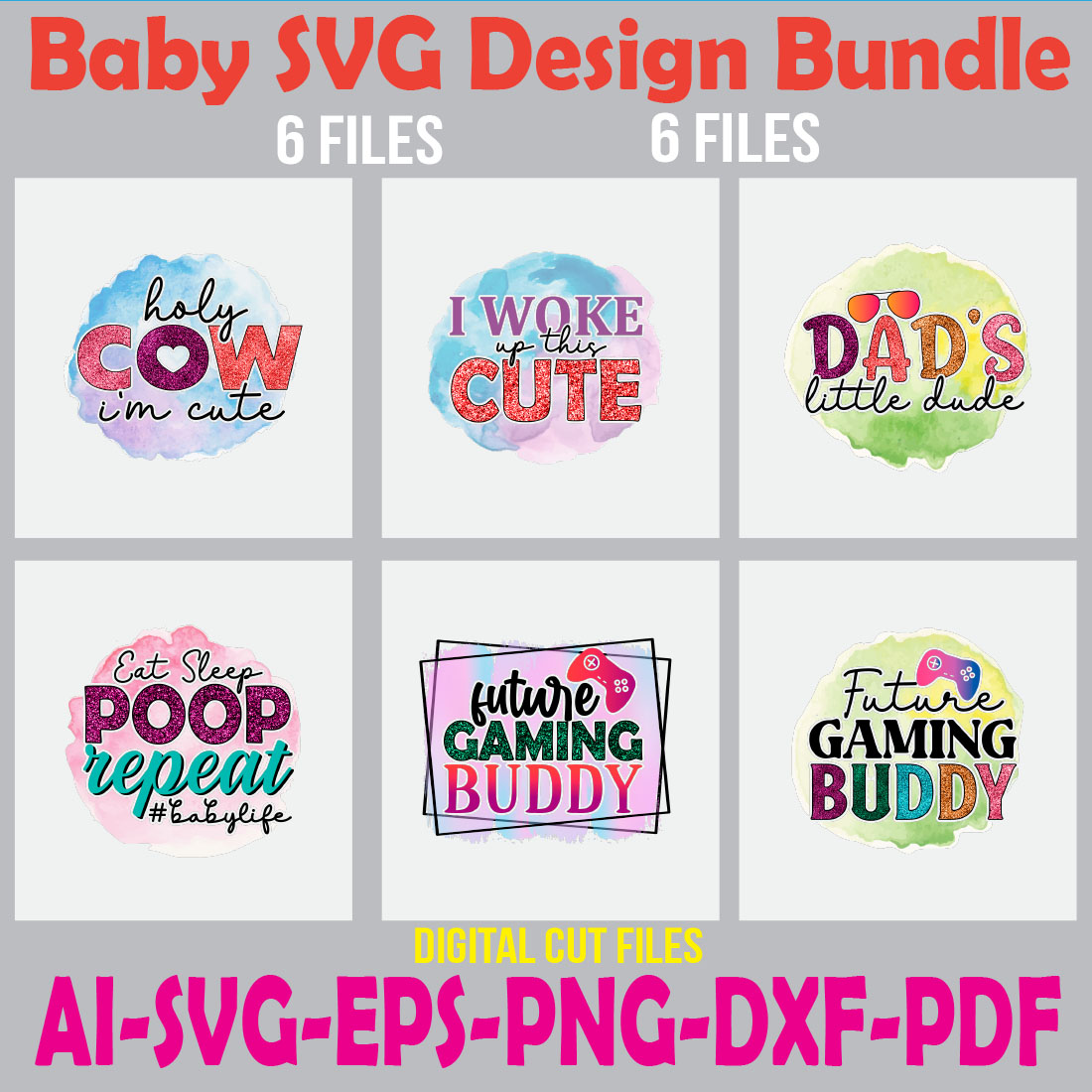 Baby SVG Design Bundle cover image.